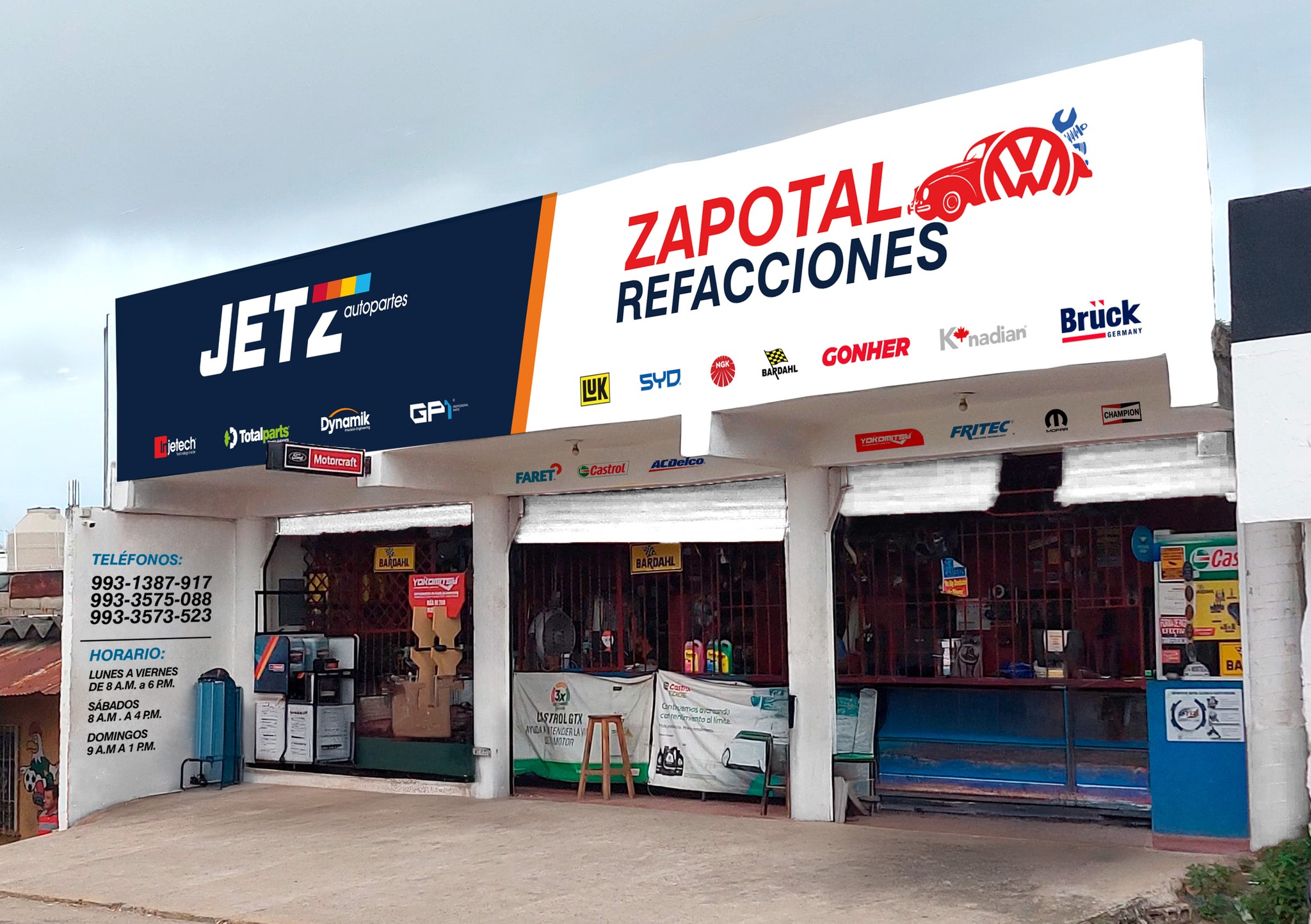 Refacciones automotrices en Villahermosa